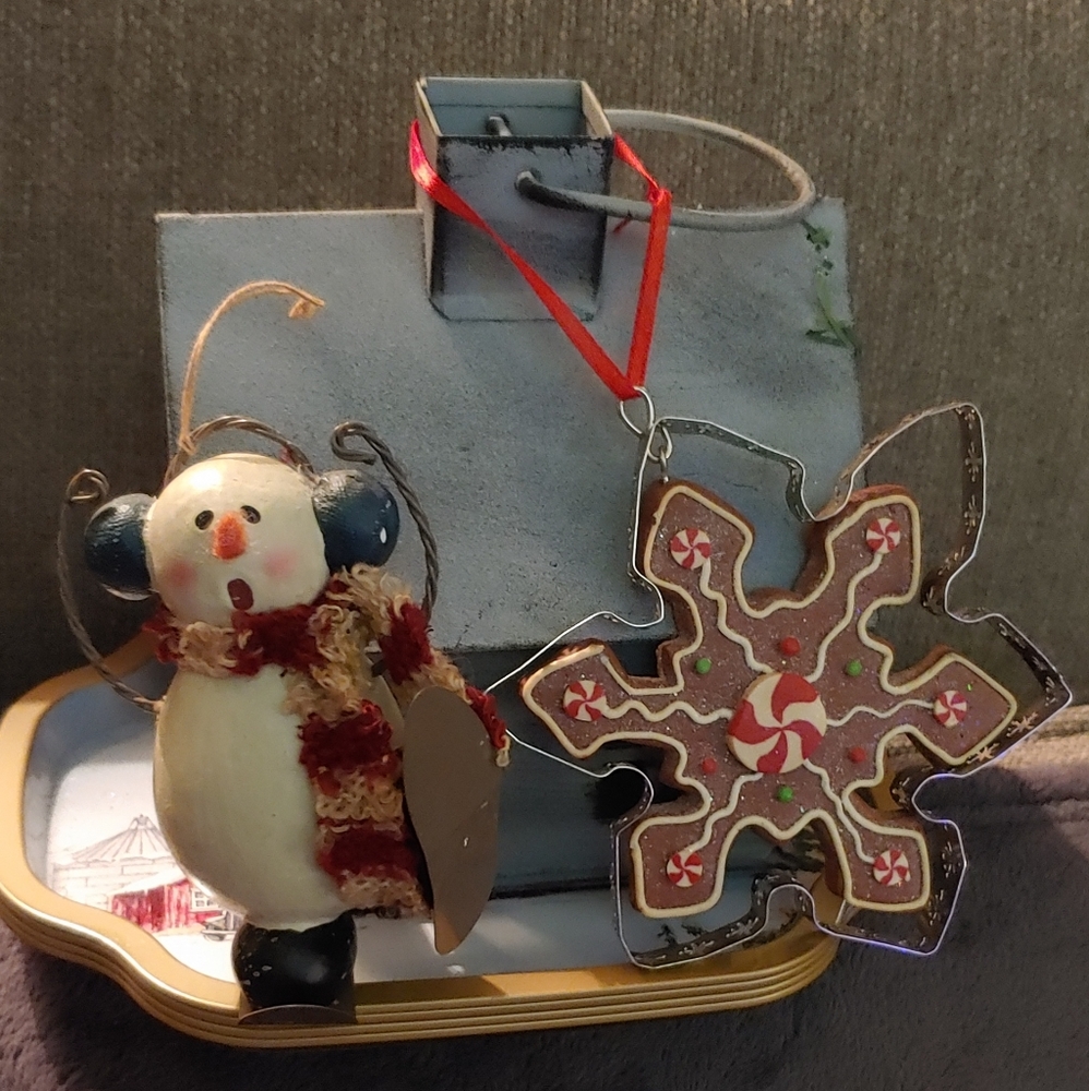 2pc Christmas Ornament Set